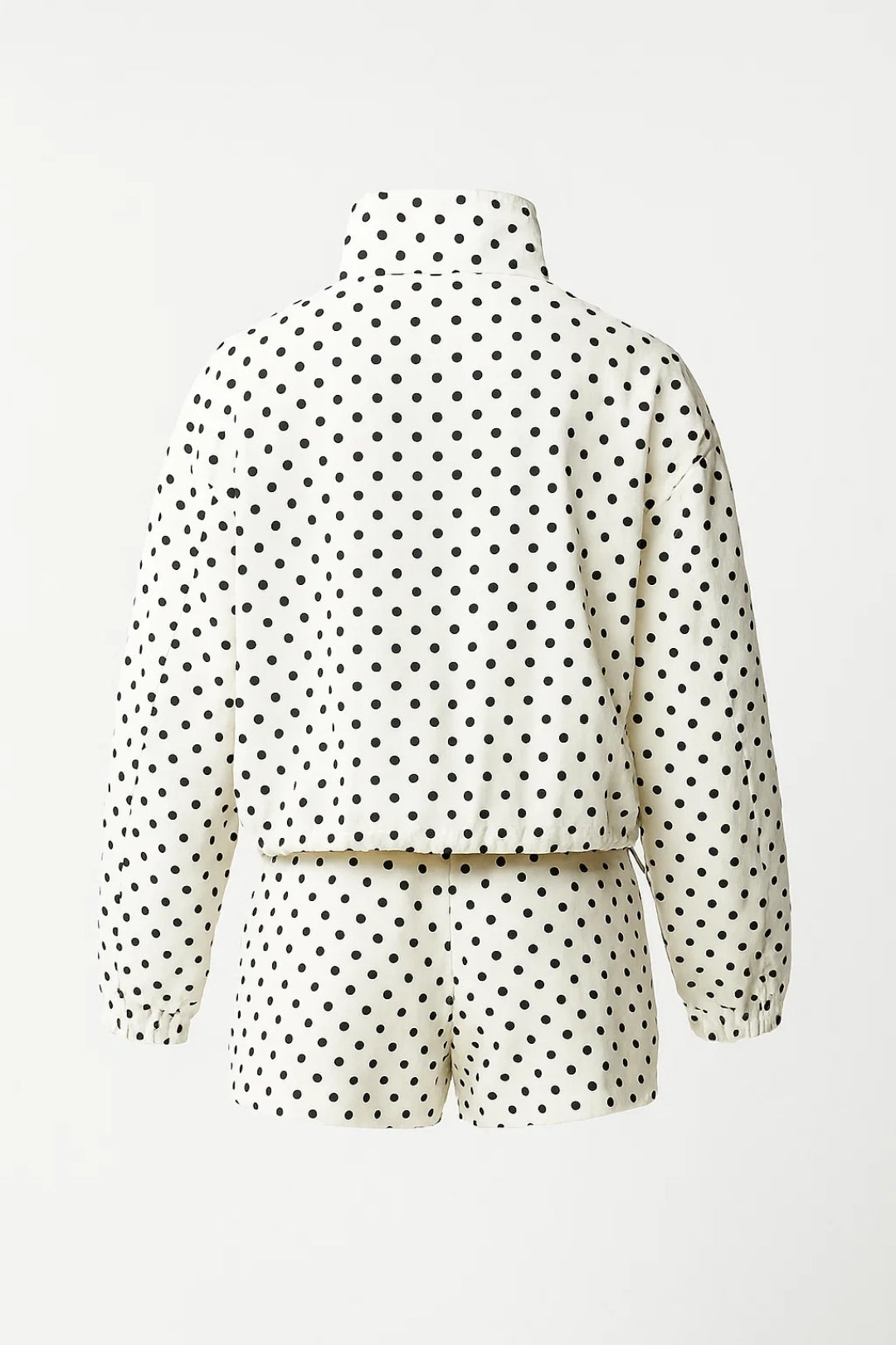 Ensemble Femme - Veste Zippée et Short Pois Coordonnés | Casual