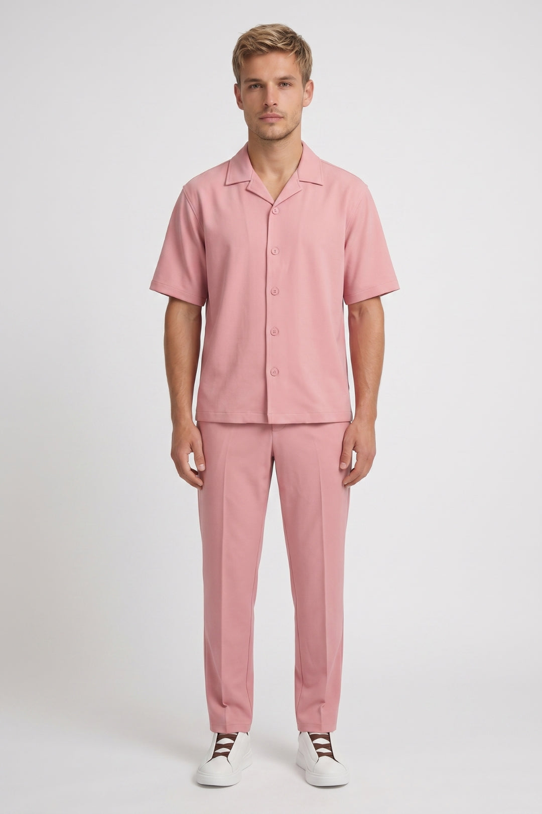 Ensemble Été Homme - Chemise Col Cubain et Pantalon | Casual Chic