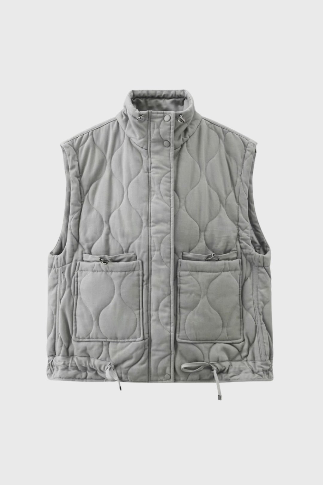 Gilet Sans Manches Femme - Matelassé avec Col Montant | Casual