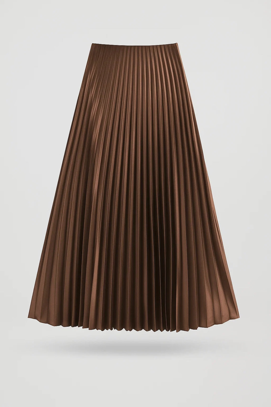 Jupe Midi Femme - Plissée Taille Haute Évasée | Élégante