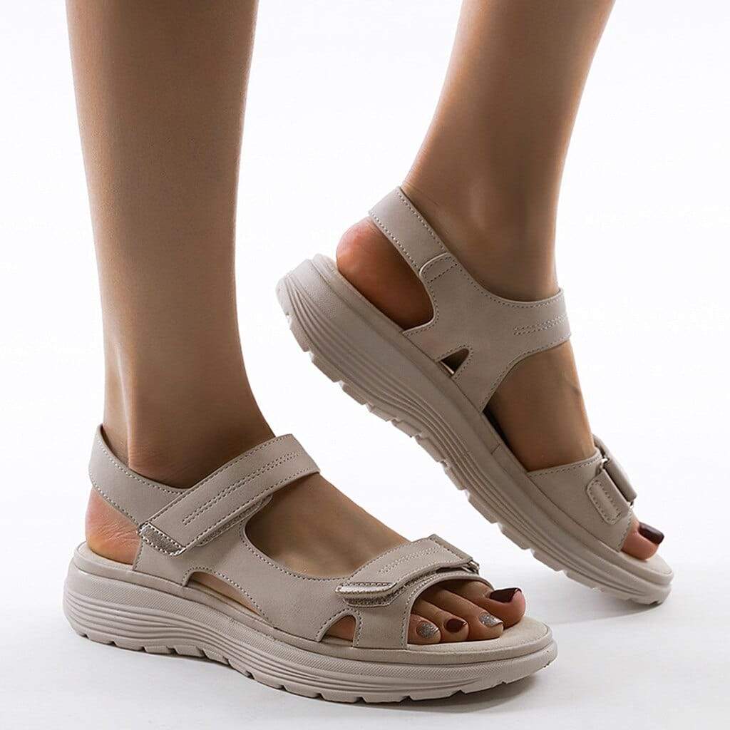 Manon - Sandales Orthopédiques Femme Décontractées avec Scratch et Semelle Sport Confortable