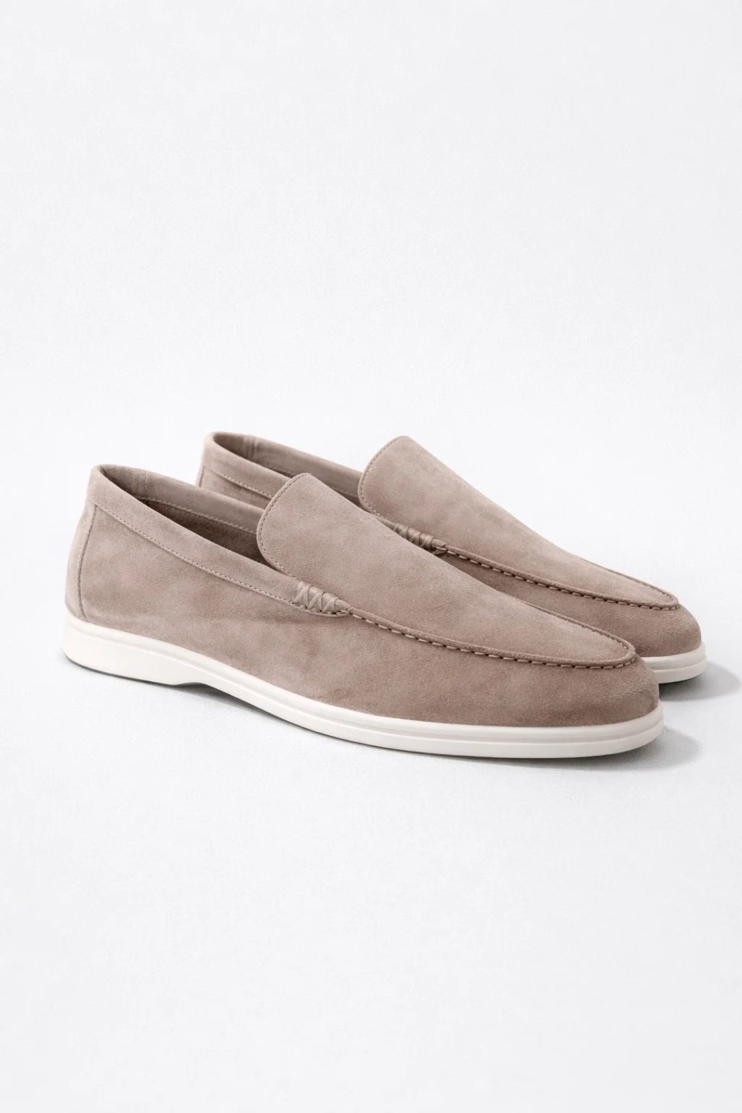 Mocassins Homme - Slip-On Semelle Blanche Doublure | Confort