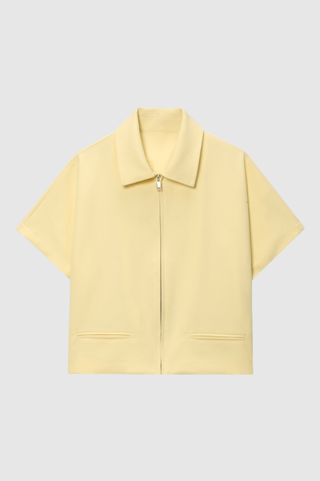 Veste Femme - Courte Zippée avec Col Revers | Casual