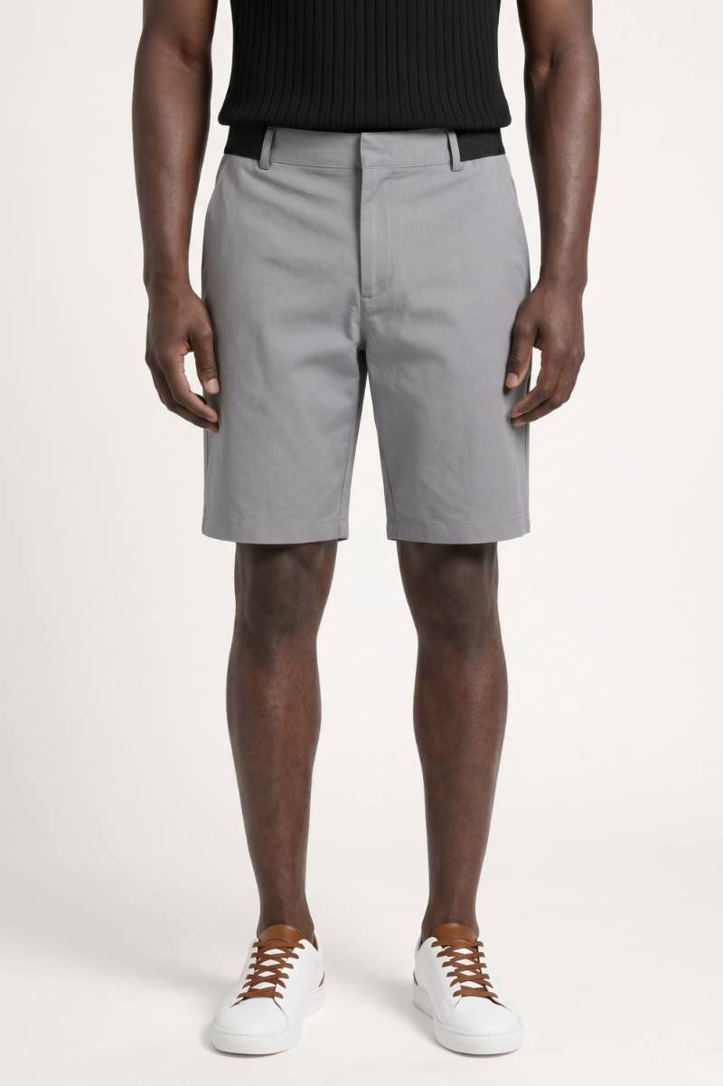 Bermuda Homme - Coupe Moderne avec Détails Contrastés | Chic — Gris