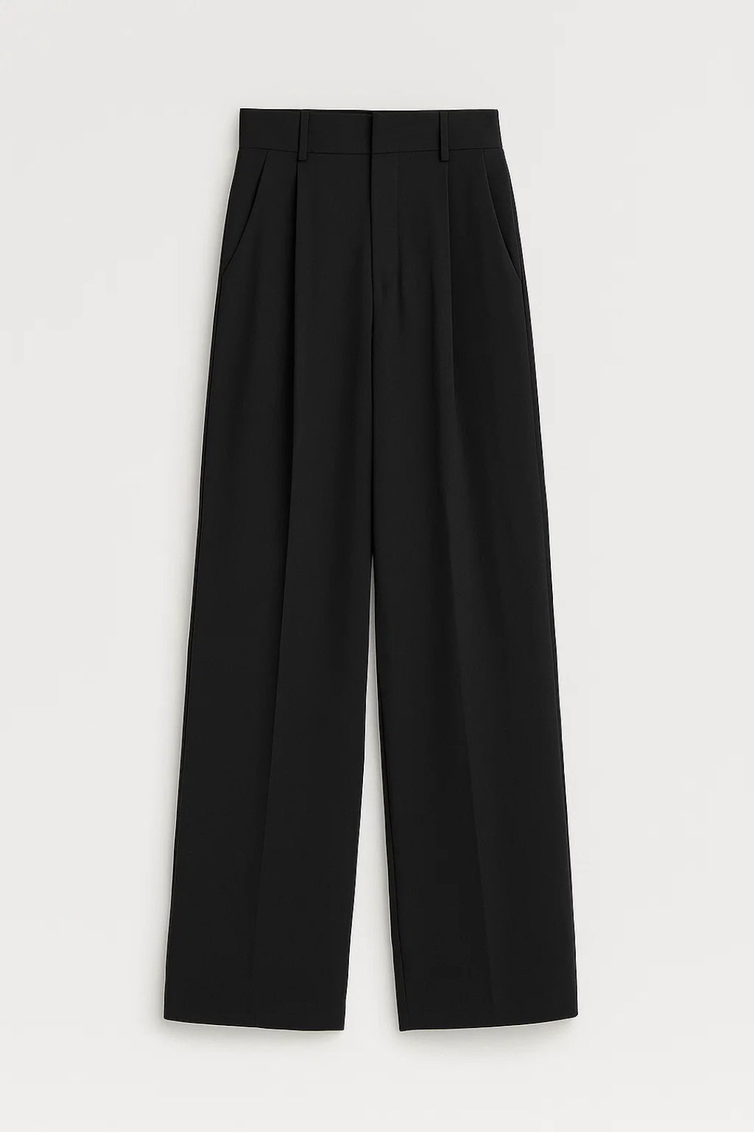 Pantalon Femme - Taille Haute Jambe Large Fluide | Chic