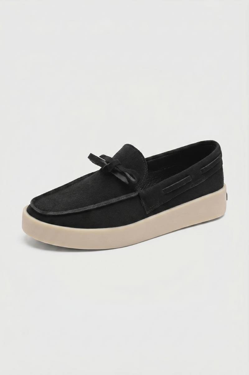 Mocassins Homme - Style Moderne Semelle Épaisse Lacets | Urban — Noir