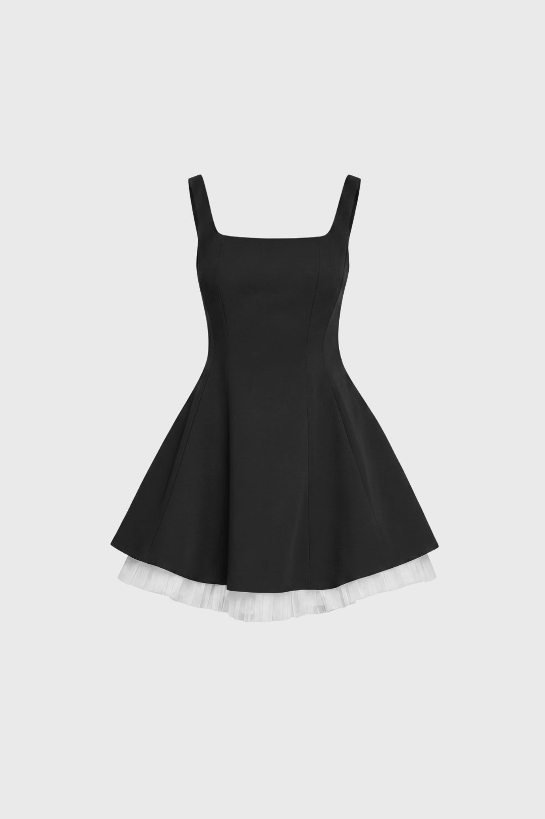 Robe Mini Femme - Bretelles Larges Contrasté | Romantique