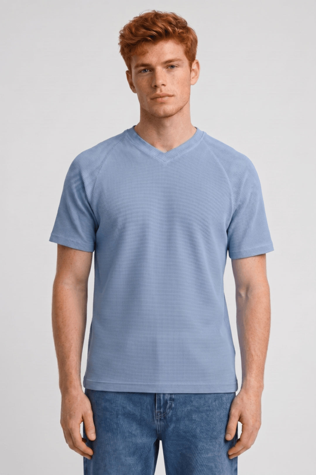 T-Shirt Homme - Col V Manches Courtes Coupe Décontractée | Chic