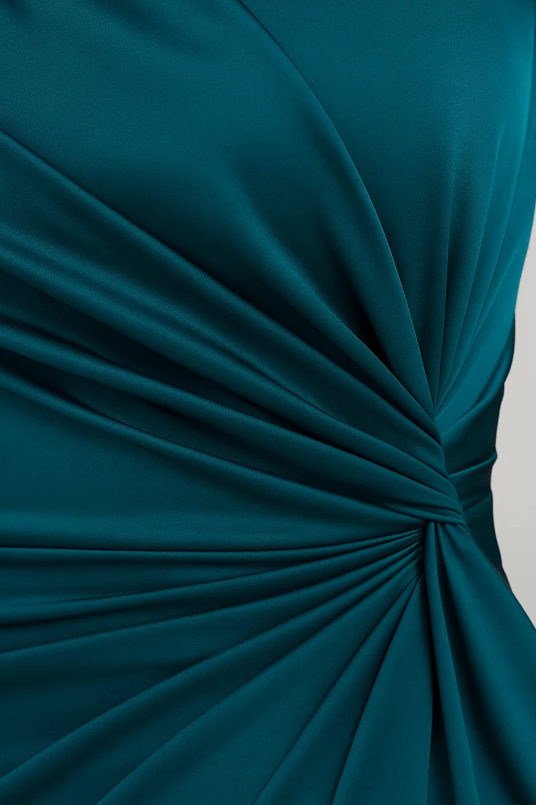 Robe Maxi Femme - One Shoulder Drapée Manche Fendue avec Fente | Chic