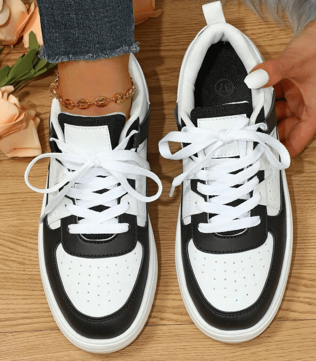 Anaïs - Chaussures Orthopédiques Femme Streetwear avec Empiècements Colorés