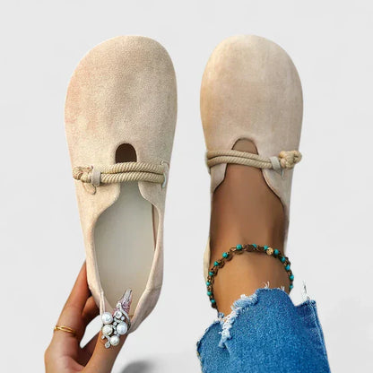 Anaïs - Sandales Orthopédiques Femme Plates avec Bride Élastique et Confort Optimal