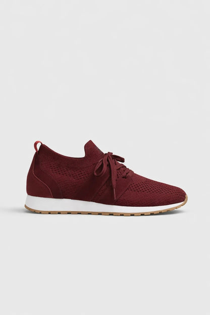Baskets Femme - Coupe Basse Lacets Semelle Caoutchouc | Casual