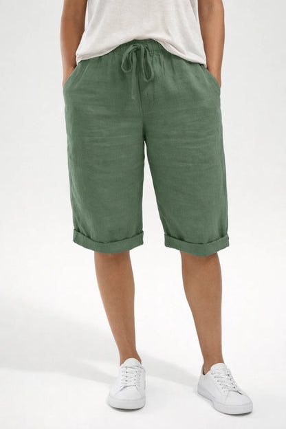 Short Femme - Taille Élastiquée Cordon Coupe Large | Été