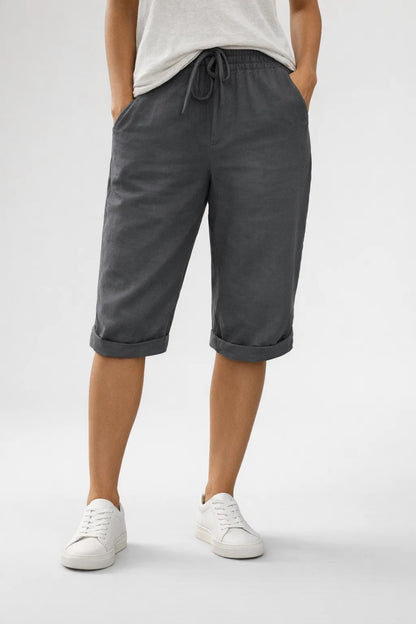 Short Femme - Taille Élastiquée Cordon Coupe Large | Été