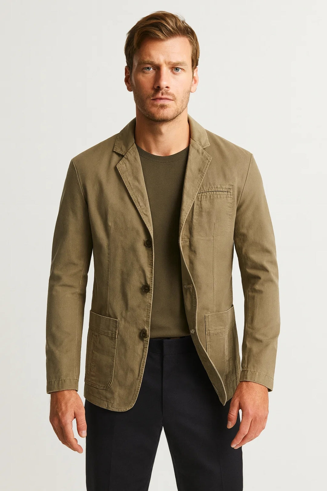 Blazer Homme - Coupe Décontractée Poches Plaquées | Casual