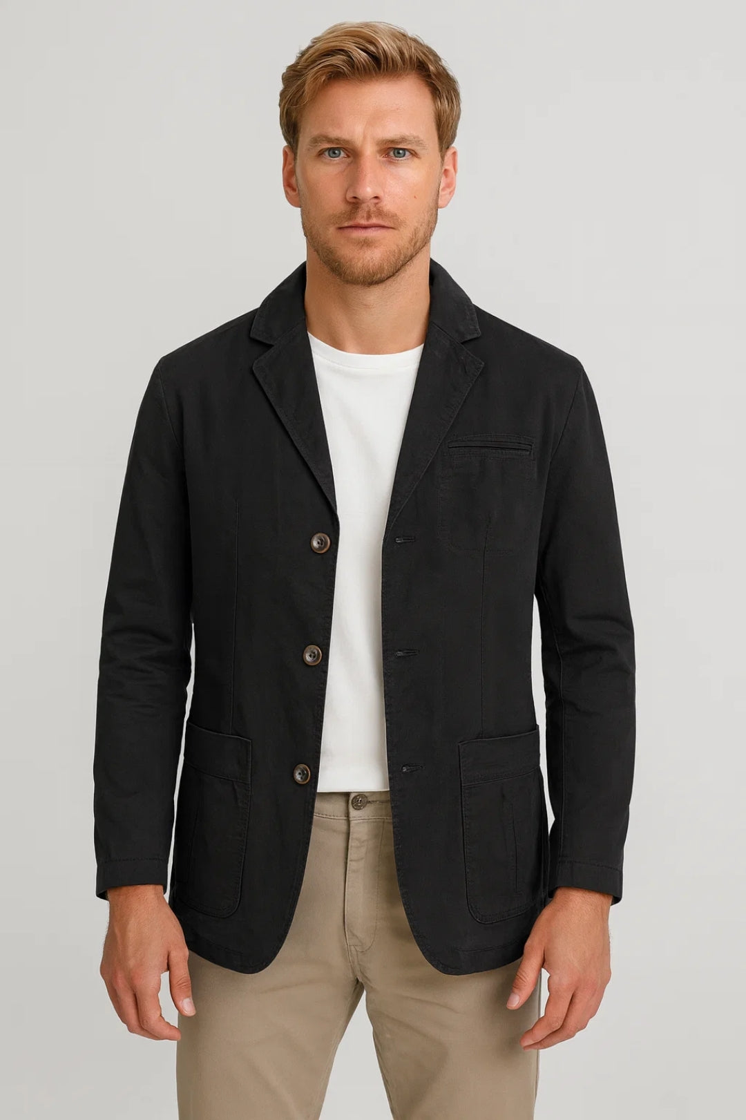 Blazer Homme - Coupe Décontractée Poches Plaquées | Casual