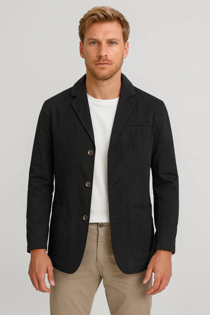 Blazer Homme - Coupe Décontractée Poches Plaquées | Casual