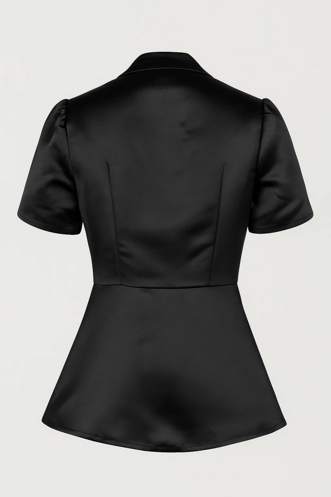 Top Femme - Col Montant Manches Courtes Boutonné | Élégant