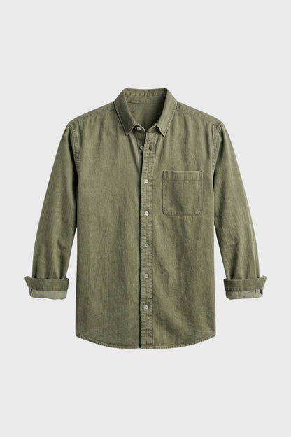 Chemise Homme - Coupe Relaxed avec Poche Poitrine | Casual