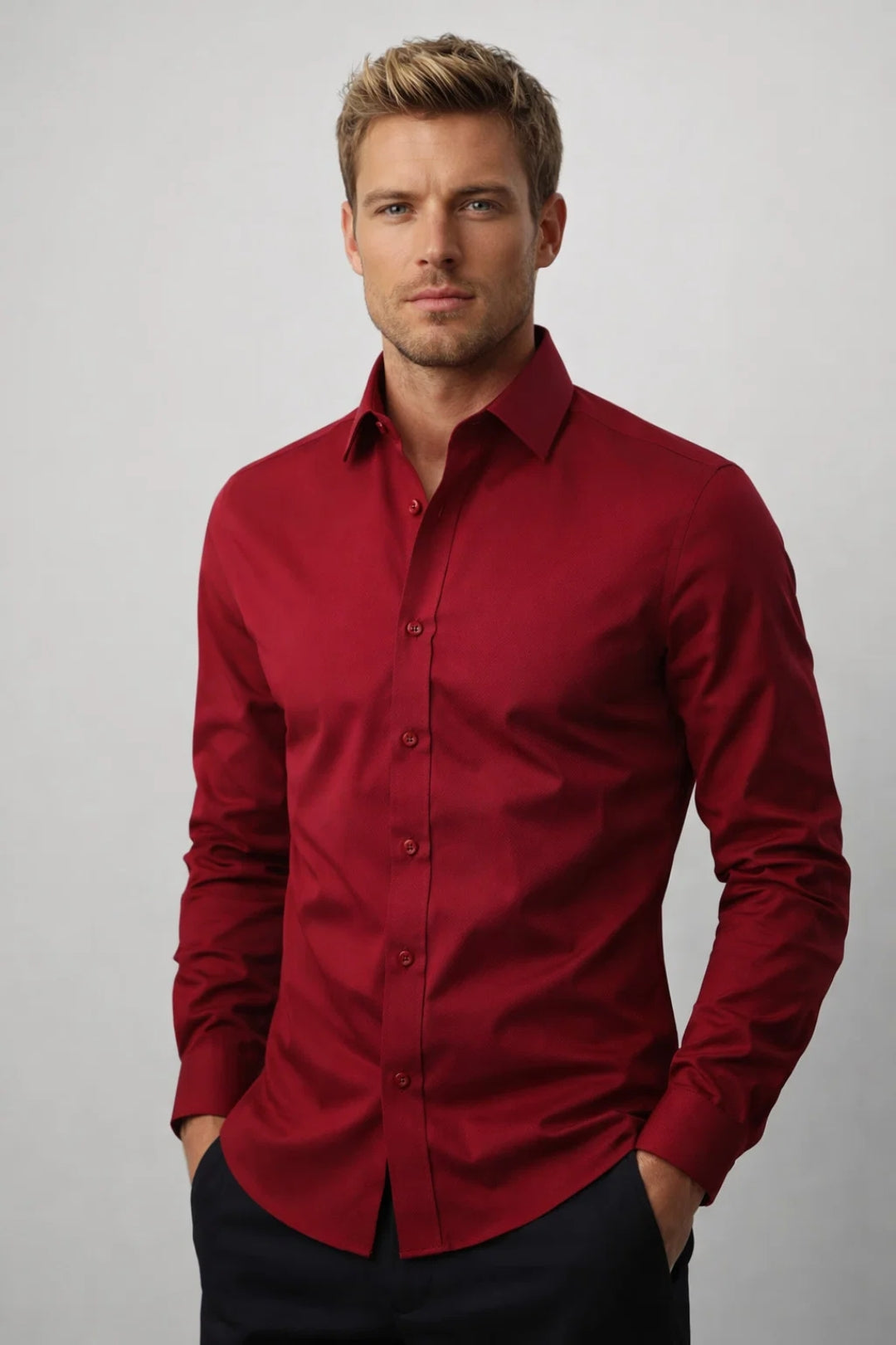Chemise Homme | coupe ajustée & élégance manches longues pour Printemps