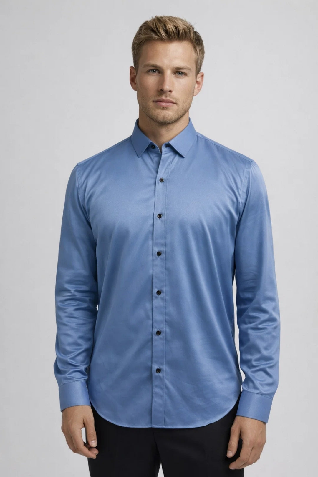 Chemise Homme - Manches Longues Coupe Ajustée | Élégante