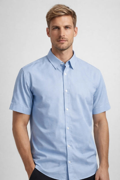 Chemise Homme - Manches Courtes Coupe Droite | Casual