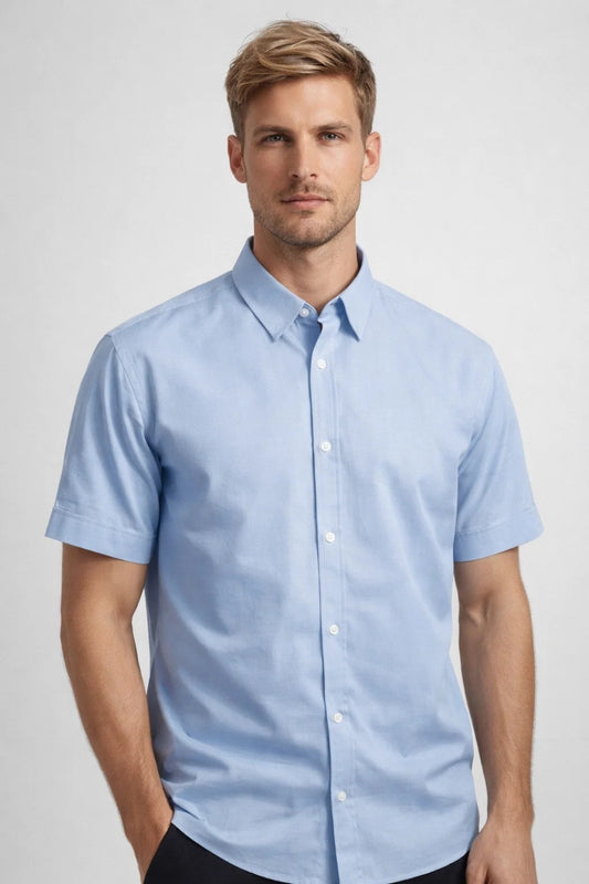 Chemise Homme - Manches Courtes Coupe Droite | Casual