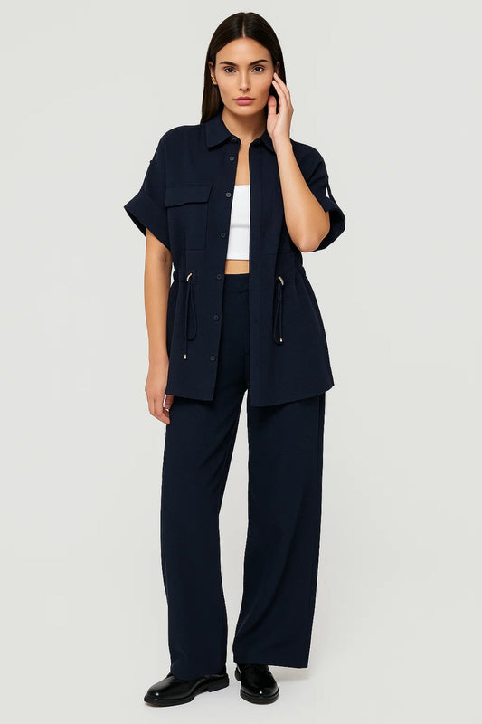 Ensemble Femme - Veste Utilitaire Manches Courtes et Pantalon | Été