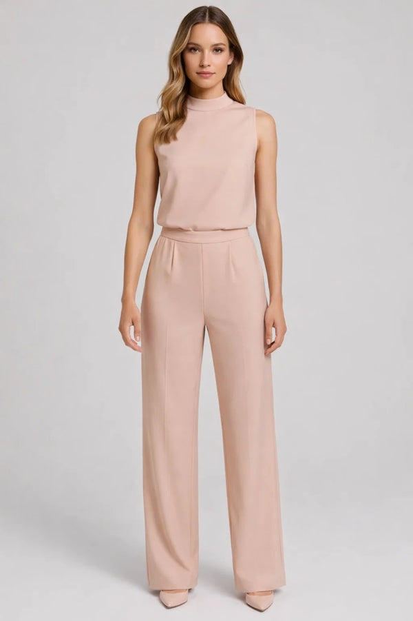 Ensemble Femme - Top Col Montant et Pantalon Large | Chic