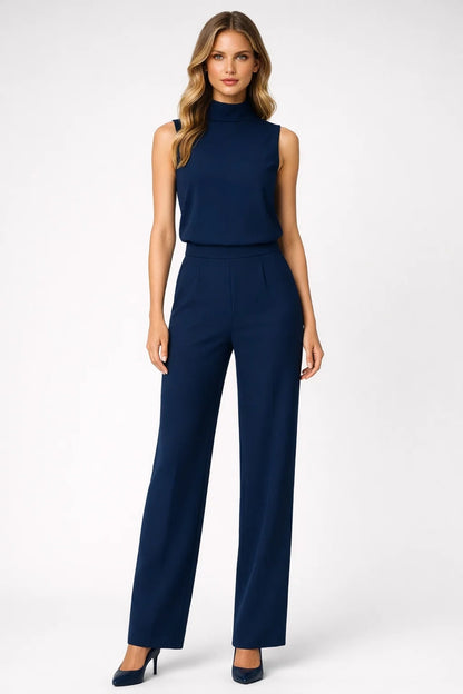 Ensemble Femme - Top Col Montant et Pantalon Large | Chic