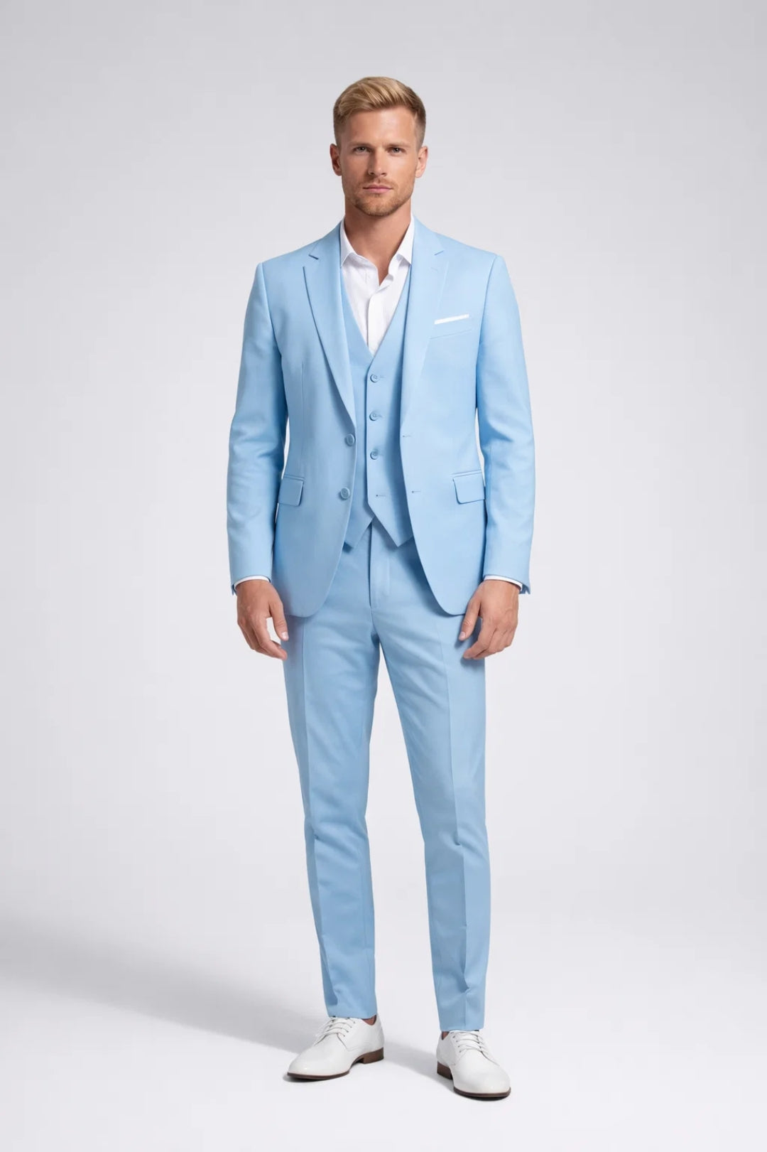 Costume Homme - Trois Pièces Coupe Slim Revers Classique | Élégant
