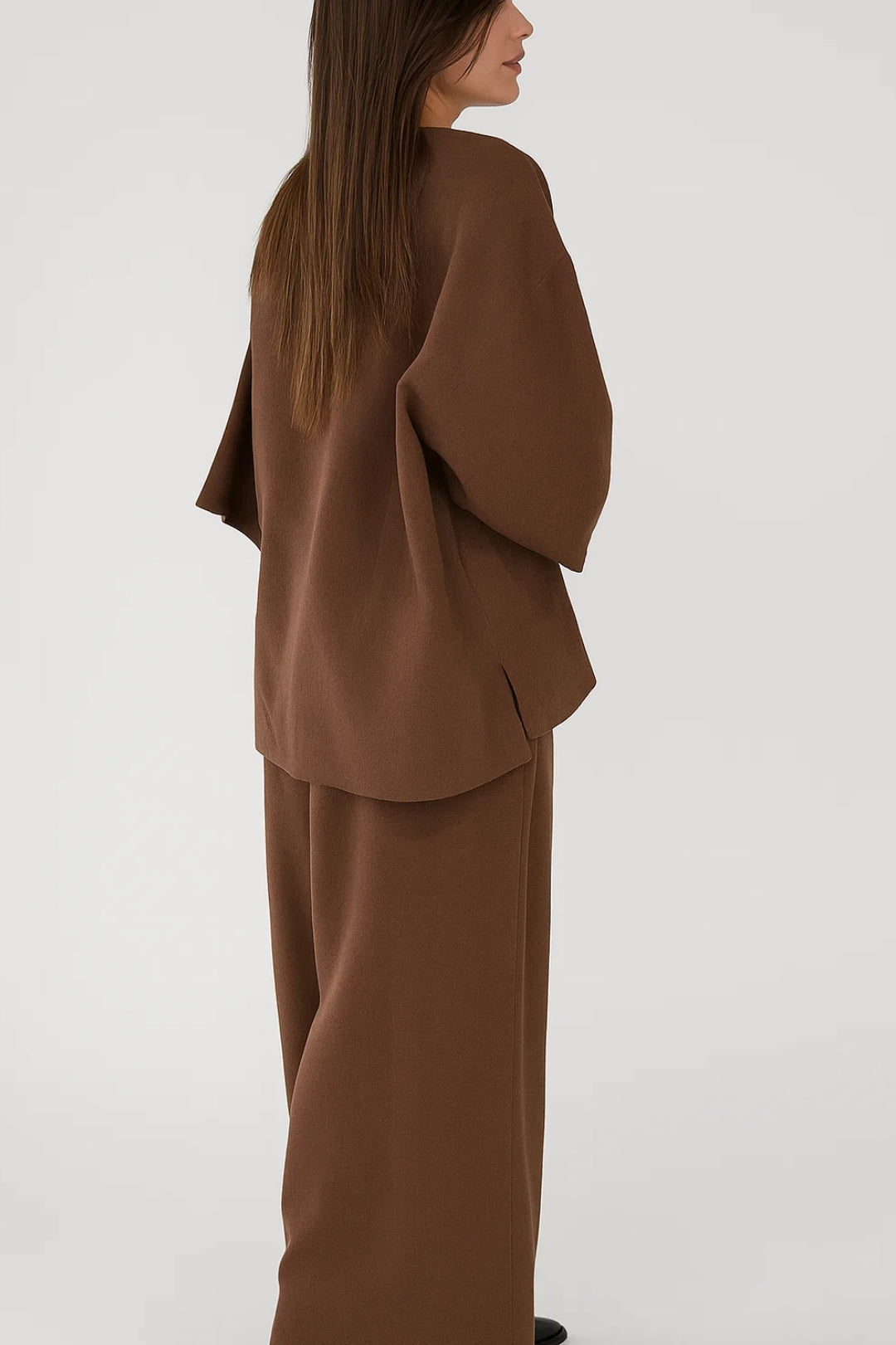 Ensemble Femme - Veste Kimono et Pantalon Large Fluide | Chic