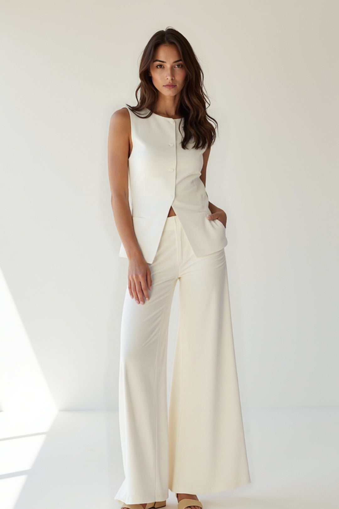 Ensemble Femme | texturé silhouette fluide pour Mi-Saison