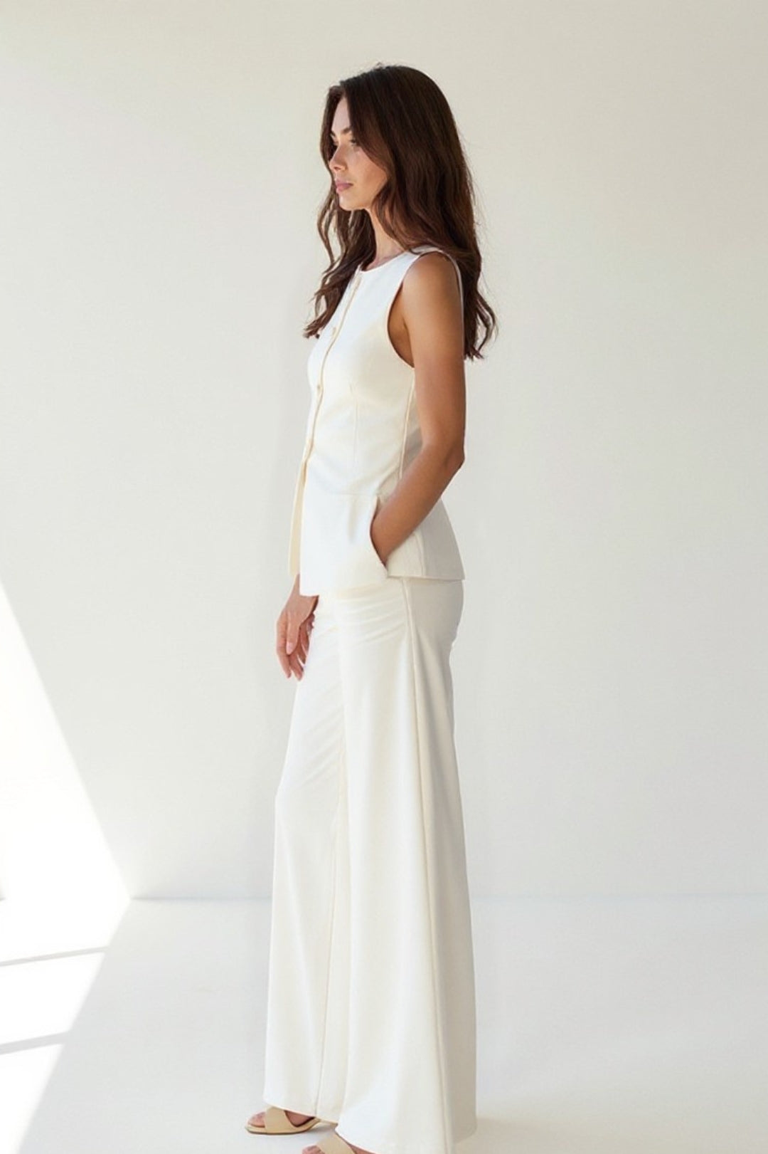 Ensemble Femme | texturé silhouette fluide pour Mi-Saison