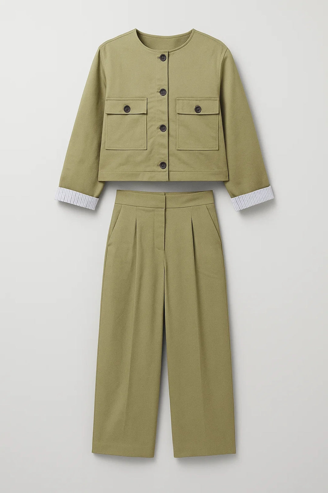 Ensemble Femme - Veste Courte et Pantalon Large | Chic