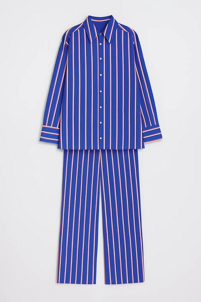 Pyjama Femme - Chemise et Pantalon Rayé | Confort Chic