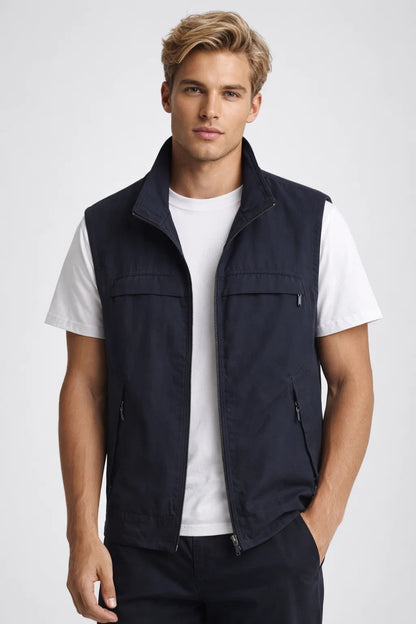 Gilet Homme | léger & respirant poches zippées fonctionnelles pour Été