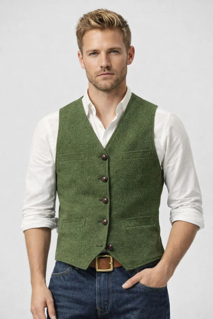 Gilet Homme | tenue élégante & allure formelle coupe ajustée pour Printemps