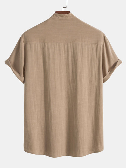 Hugo - Ensemble en Lin Homme Décontracté avec Chemise et Pantalon Casual Été