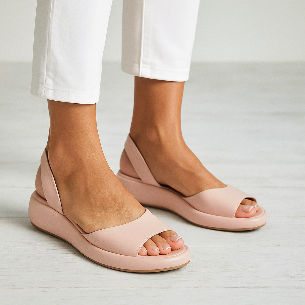 Juliette - Sandales Orthopédiques Femme Tendance avec Semelle Épaisse et Bride Arrière