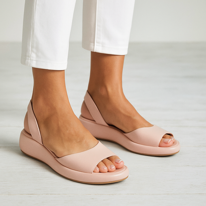 Juliette - Sandales Orthopédiques Femme Tendance avec Semelle Épaisse et Bride Arrière
