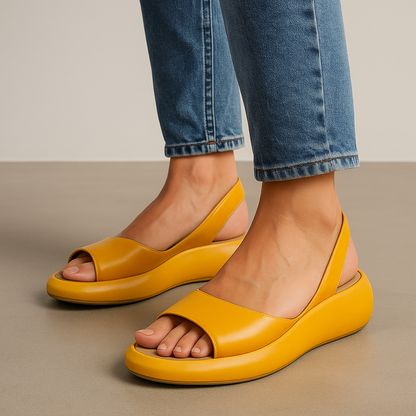 Juliette - Sandales Orthopédiques Femme Tendance avec Semelle Épaisse et Bride Arrière