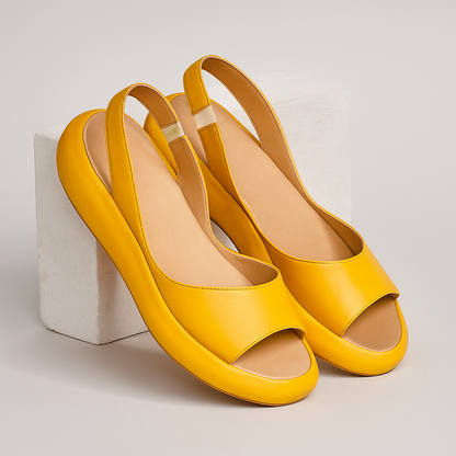 Juliette - Sandales Orthopédiques Femme Tendance avec Semelle Épaisse et Bride Arrière