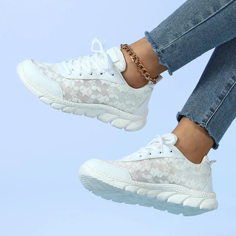 Léa - Baskets Orthopédiques Femme Légères et Confortables avec Semelle Souple