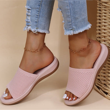 Louise - Sandales Orthopédiques Femme Légères à Enfiler avec Semelle Plateforme