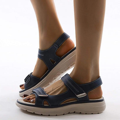Manon - Sandales Orthopédiques Femme Décontractées avec Scratch et Semelle Sport Confortable