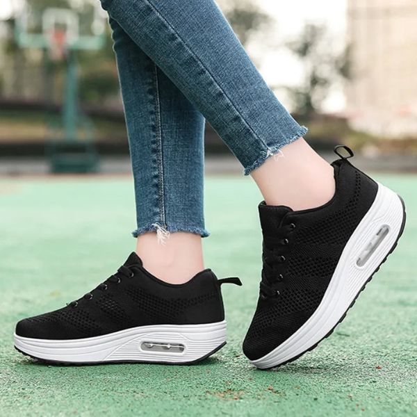 Marion - Chaussures Orthopédiques Femme Casual avec Semelle Plateforme et Coussin d'Air