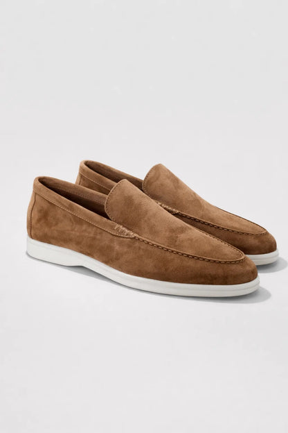 Mocassins Homme - Slip-On Semelle Blanche Doublure | Confort