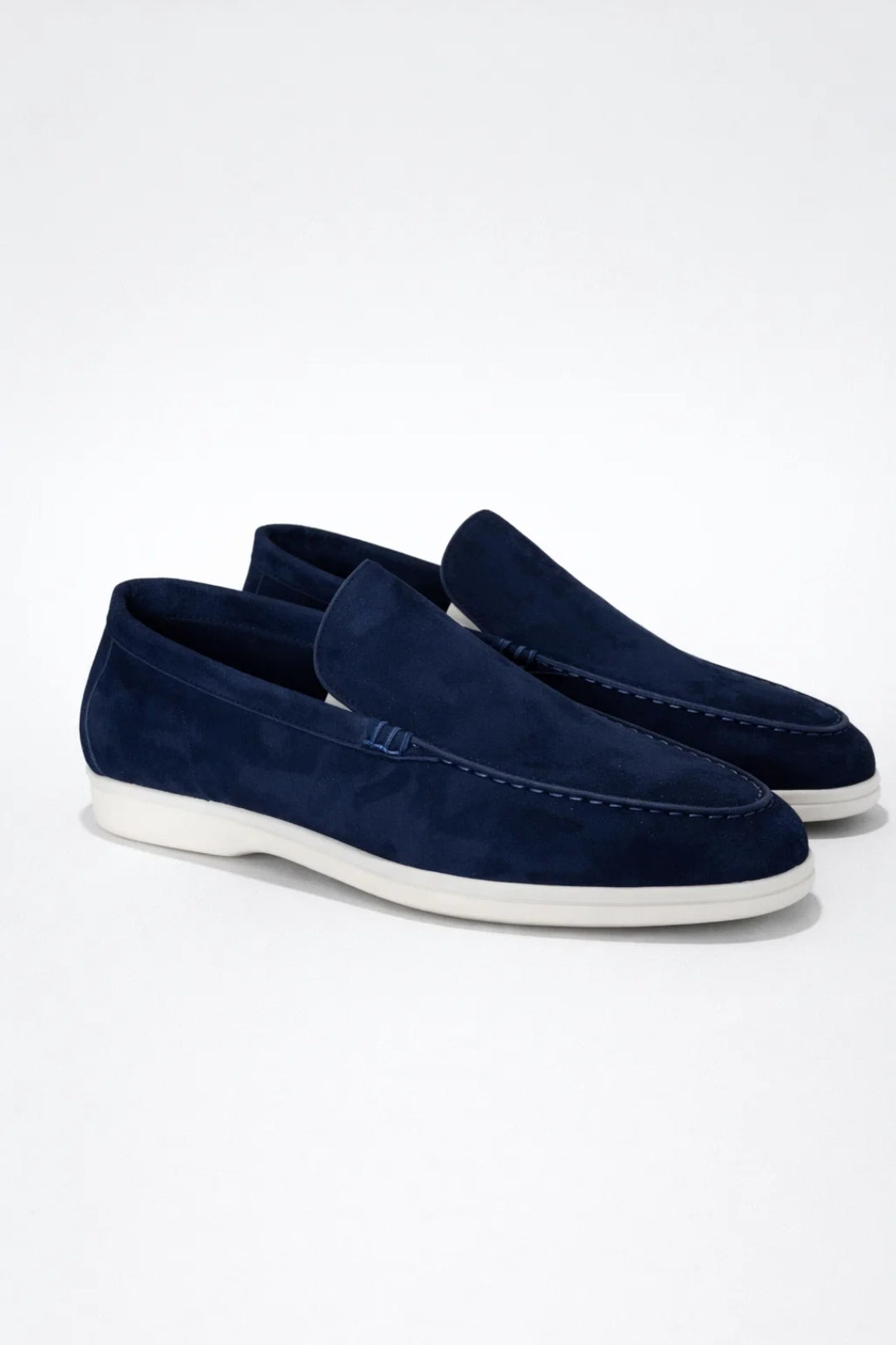 Mocassins Homme - Slip-On Semelle Blanche Doublure | Confort