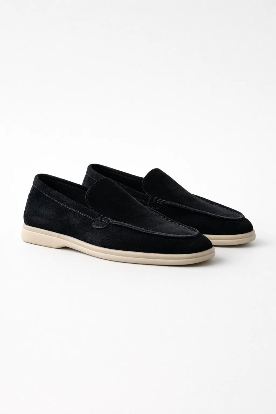 Mocassins Homme - Slip-on Bout Moc Semelle Blanche Légère | Casual